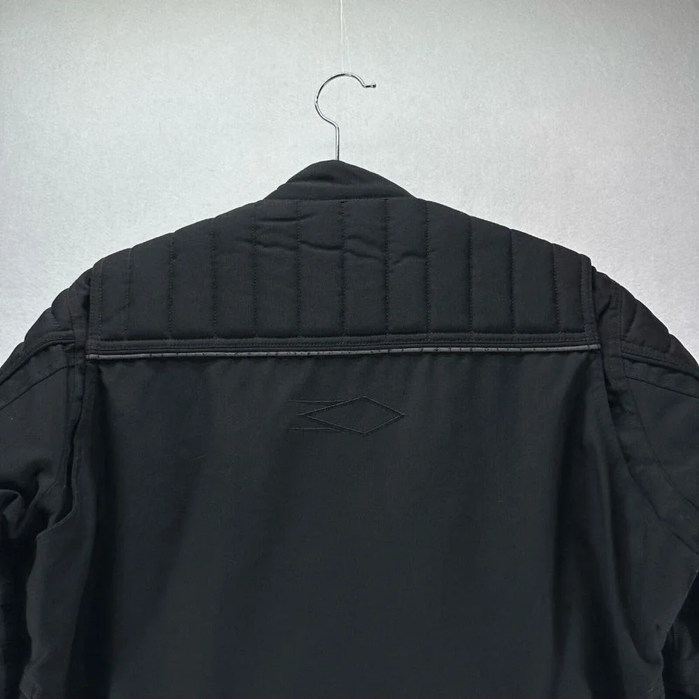 Power Trip Jacket Womens Size L Motocross Riding Padded Shoulder Nylon Black - Picture 6 of 13